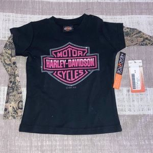 Girls t shirt Harley Davidson
